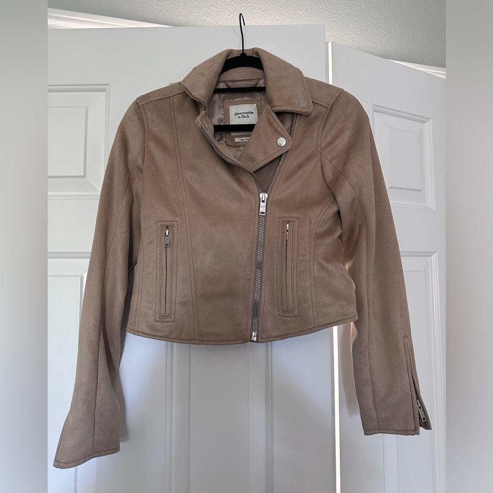 Abercrombie and fitch suede jacket